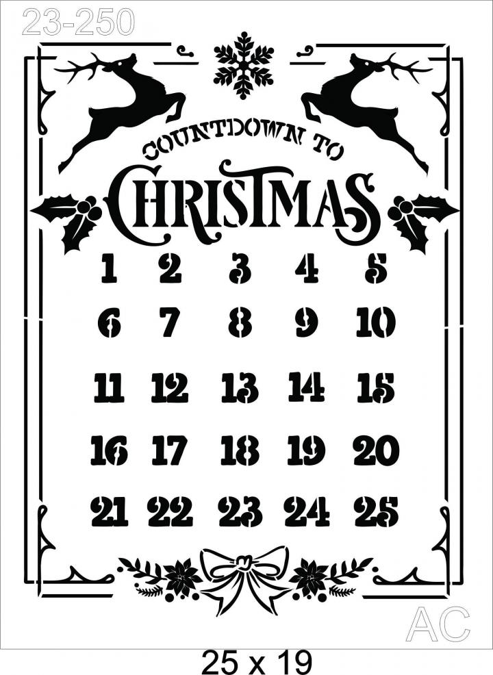 Stencil Calendário  23-250
