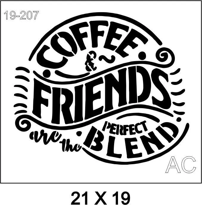 Stencil  Café 19-207