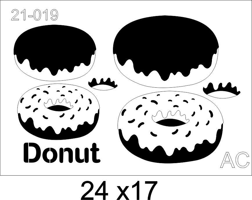 Stencil  Donut      21-019