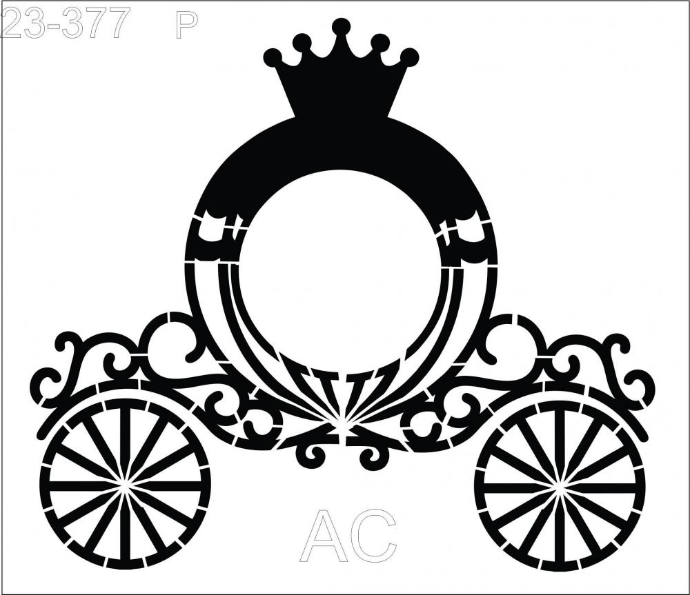 Stencil Carruagem de   Ref: 23-377