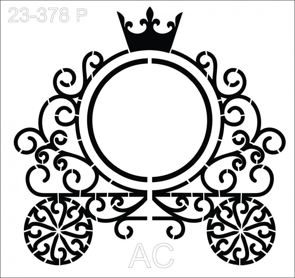 Stencil Carruagem de   Ref: 23-378