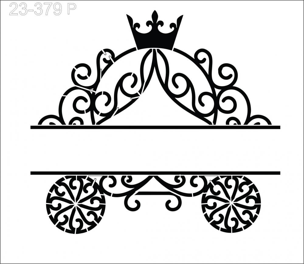 Stencil Carruagem de   Ref: 23-379