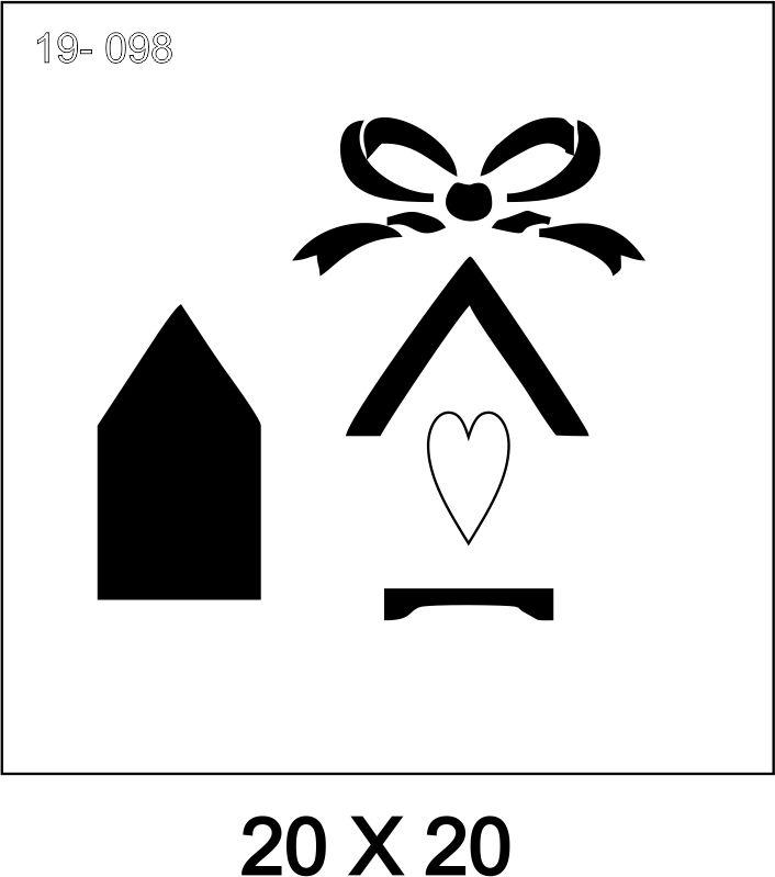 Stencil CASINHA 19var098