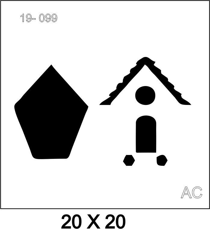 Stencil CASINHA 19var099