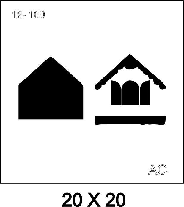 Stencil CASINHA 19var100