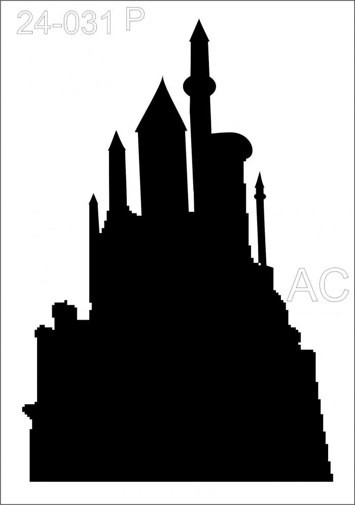 Stencil  Castelo Frozen  24-031