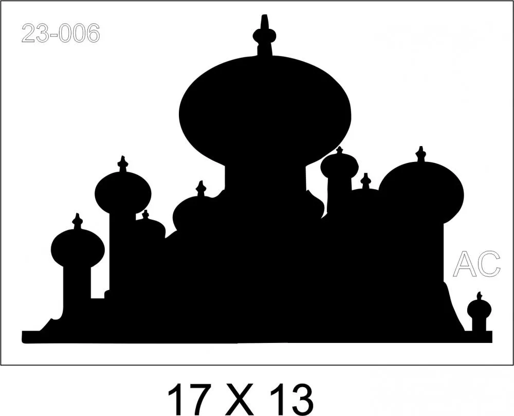 Stencil Castelo Jasmine  Ref: 23-006