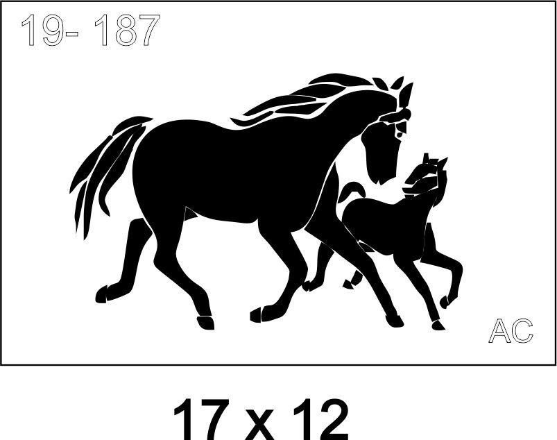 Stencil cavalo 19VAR187