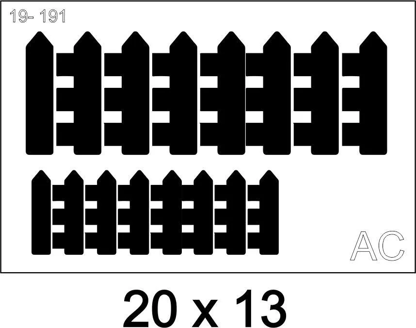 Stencil Cerca 19-191