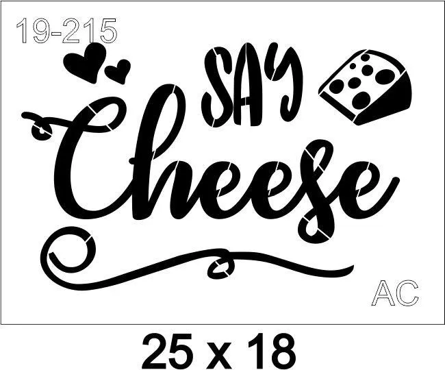 Stencil Cheese 19-215