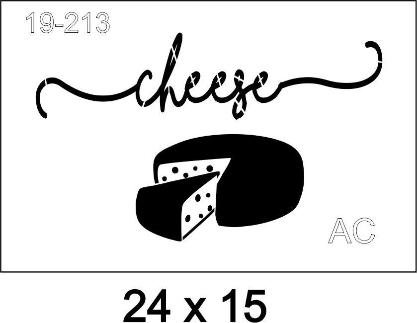 Stencil  Cheese  19-213
