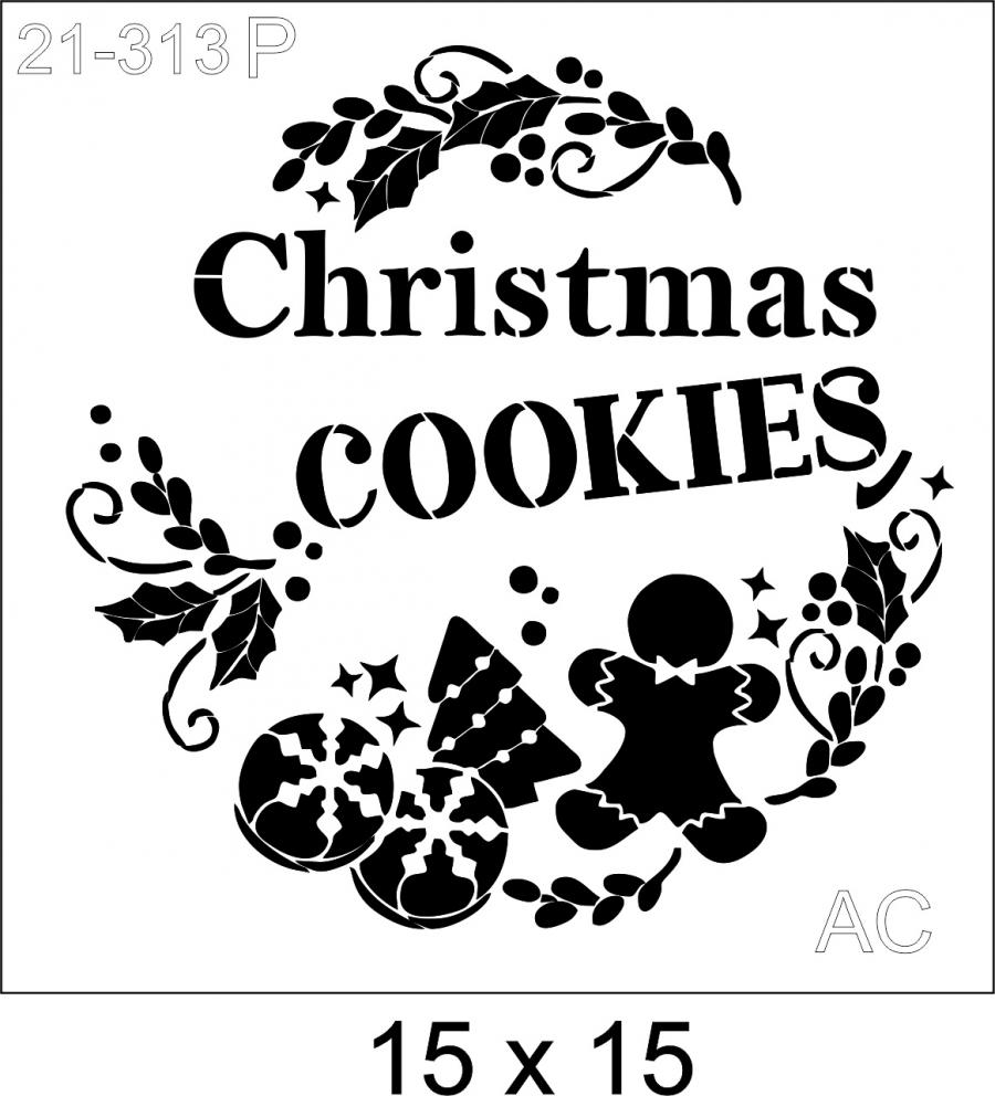 Stencil  Christmas  Cookies     21-313