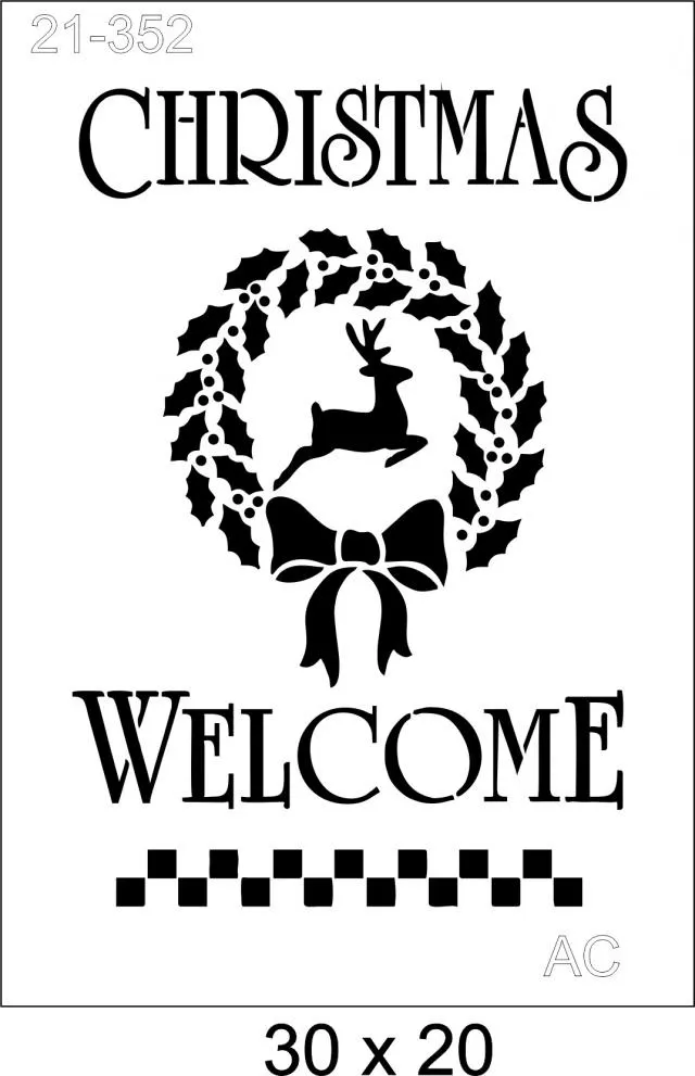 Stencil Christmas  21-352
