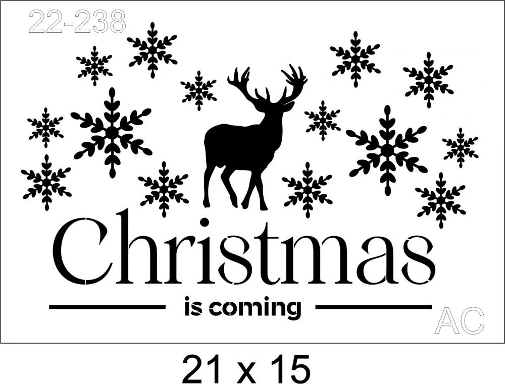Stencil Christmas  22-238