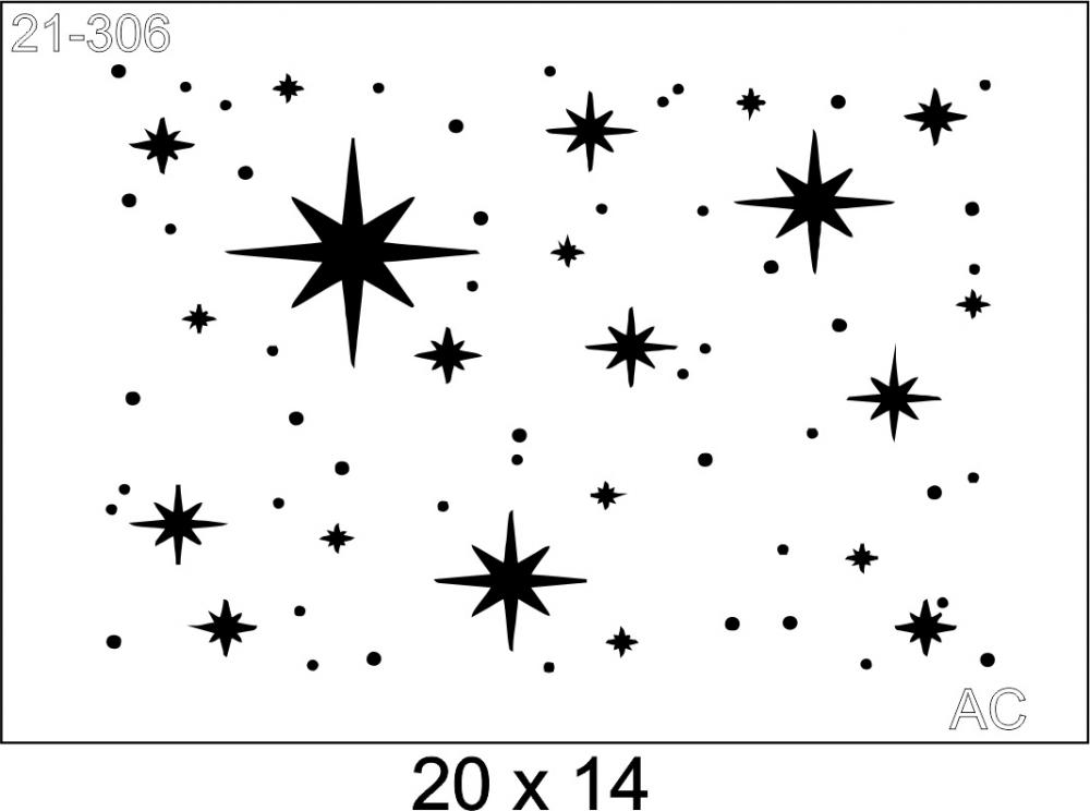Stencil   Estrelas   21-306