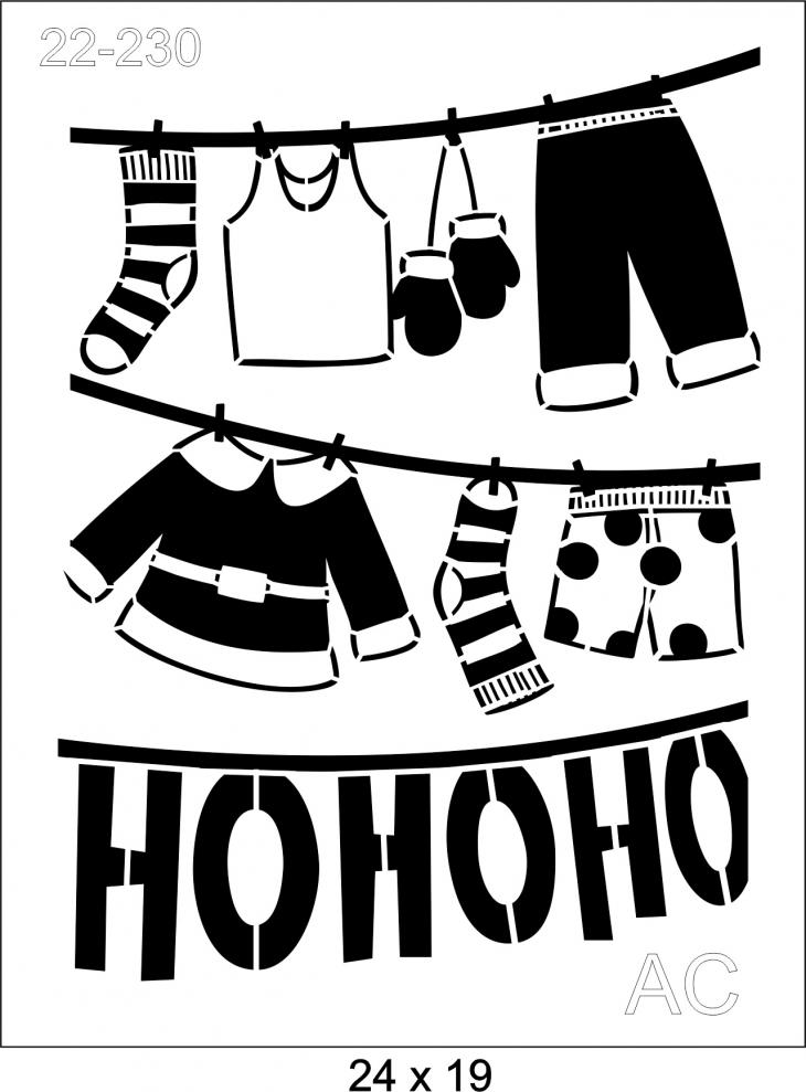 Stencil HOHOHO 22-230