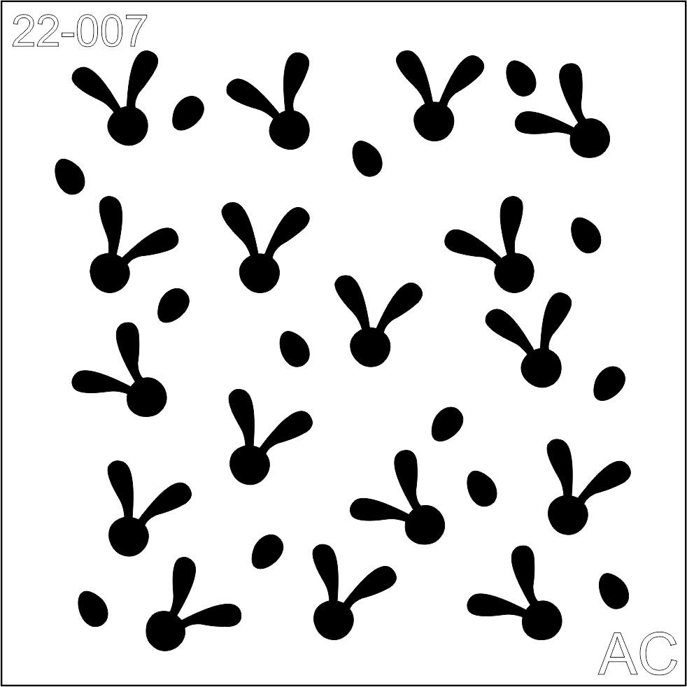Stencil Coelhinhos 22-007