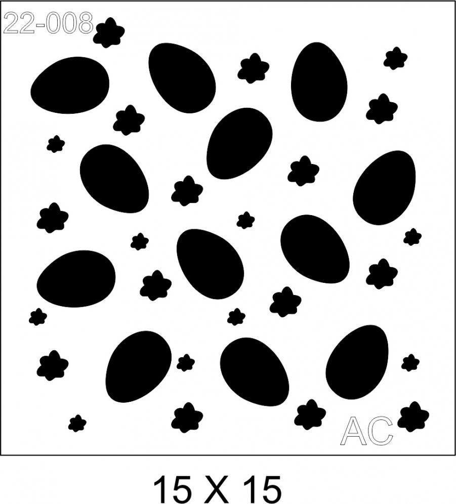 Stencil Ovinhos 22-008