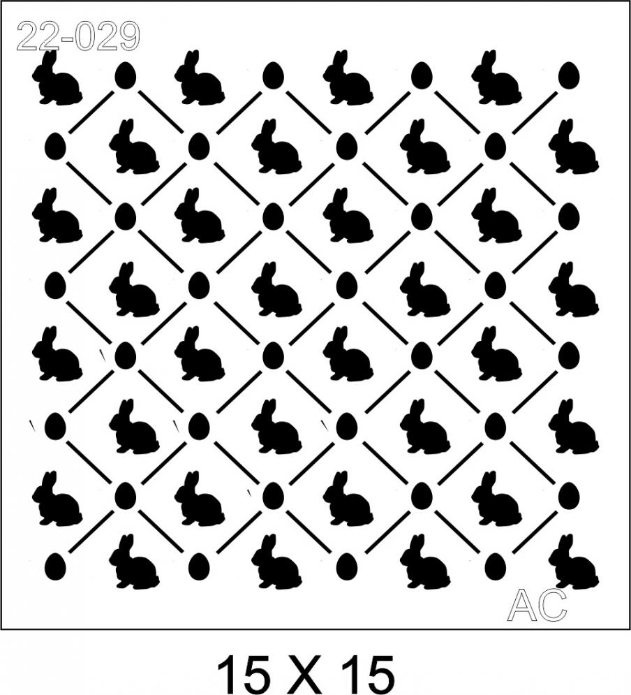 Stencil Coelhinhos 22-029