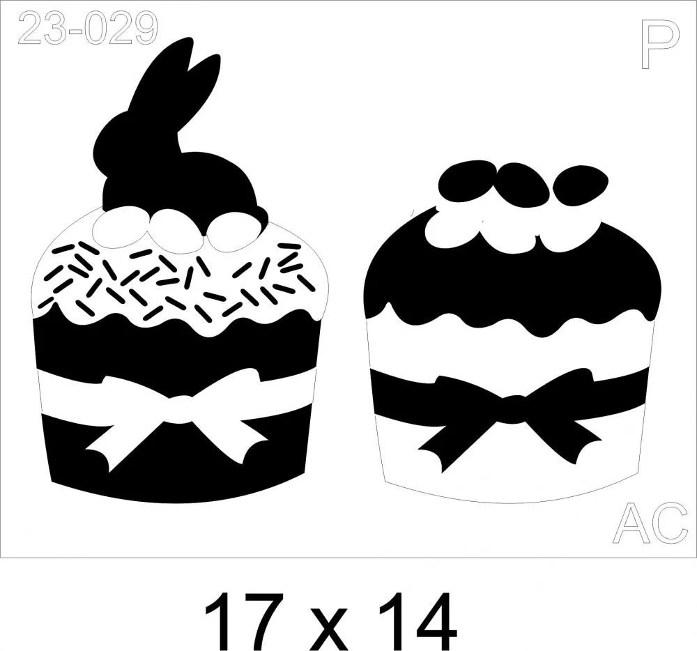 Stencil Colomba Pascal Ref: 23-029