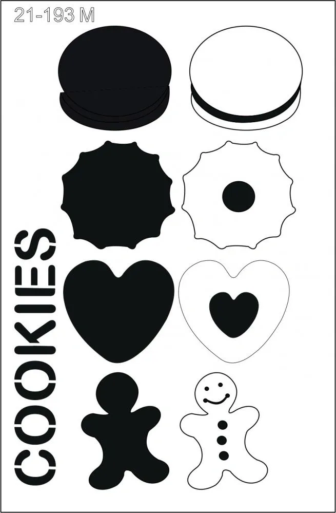 Stencil Cookies 21-193