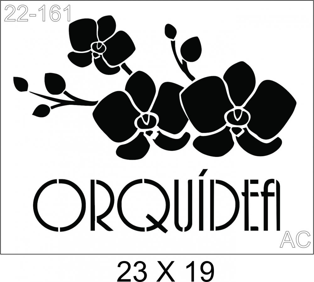 Stencil  ORQUÍDEA 22-161