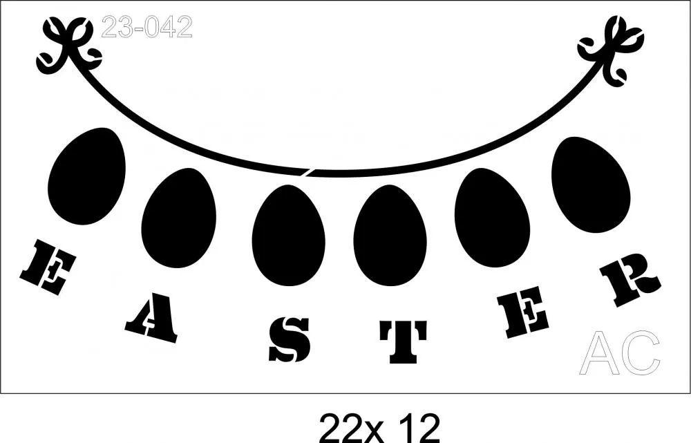 Stencil Cordão Easter Ref: 23-042