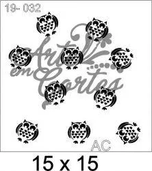 Stencil corujas 19inf032
