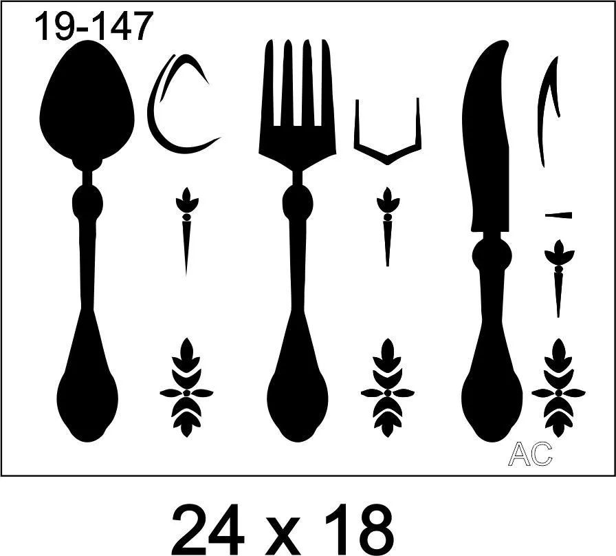 Stencil cozinha 19-147