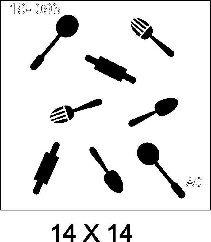Stencil cozinha 19-093