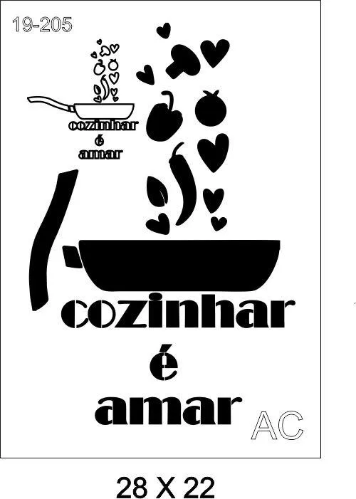Stencil Cozinhar é .. 19-205