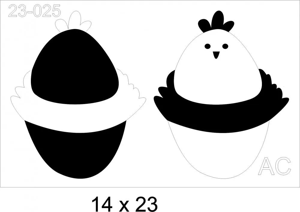 Stencil Cup Cake pintinho Ref: 23-025