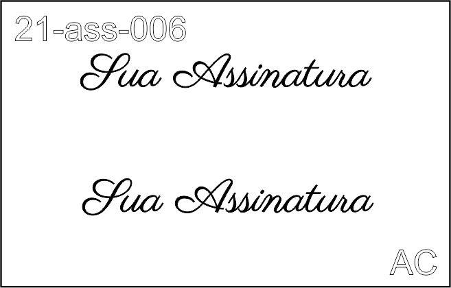 Stencil de Assinatura Personalizado - 21ass-006