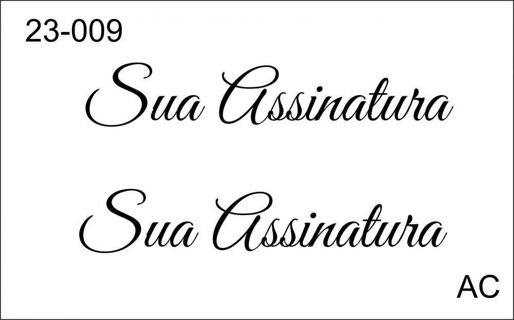 Stencil de Assinatura Personalizado - 23ass-009