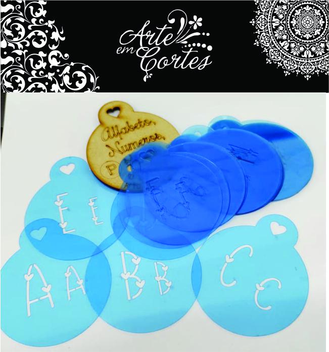 Stencil ALFABETO de A a Z-  21-218