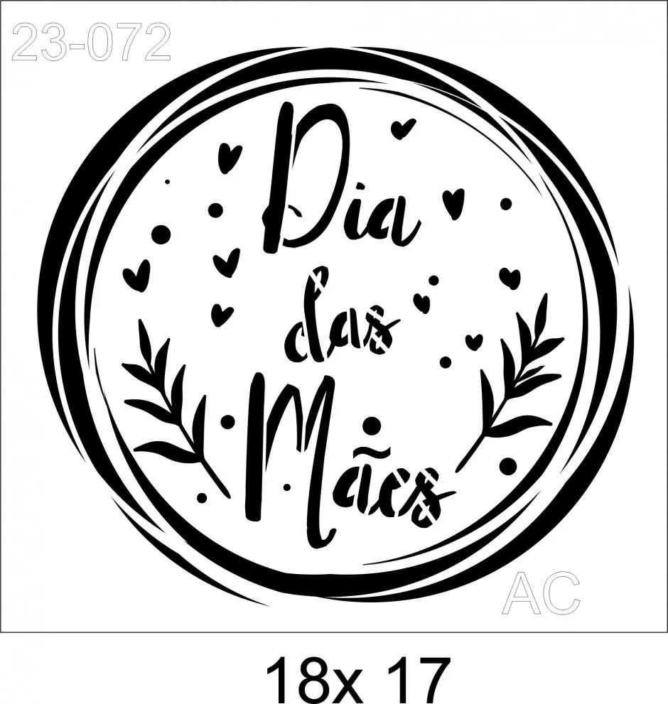 Stencil  Dia das Mães Ref: 23-072