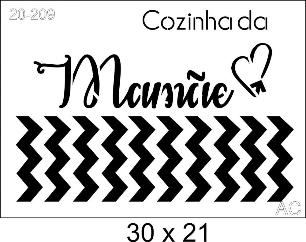 Stencil Cozinha da Mamãe   20-209