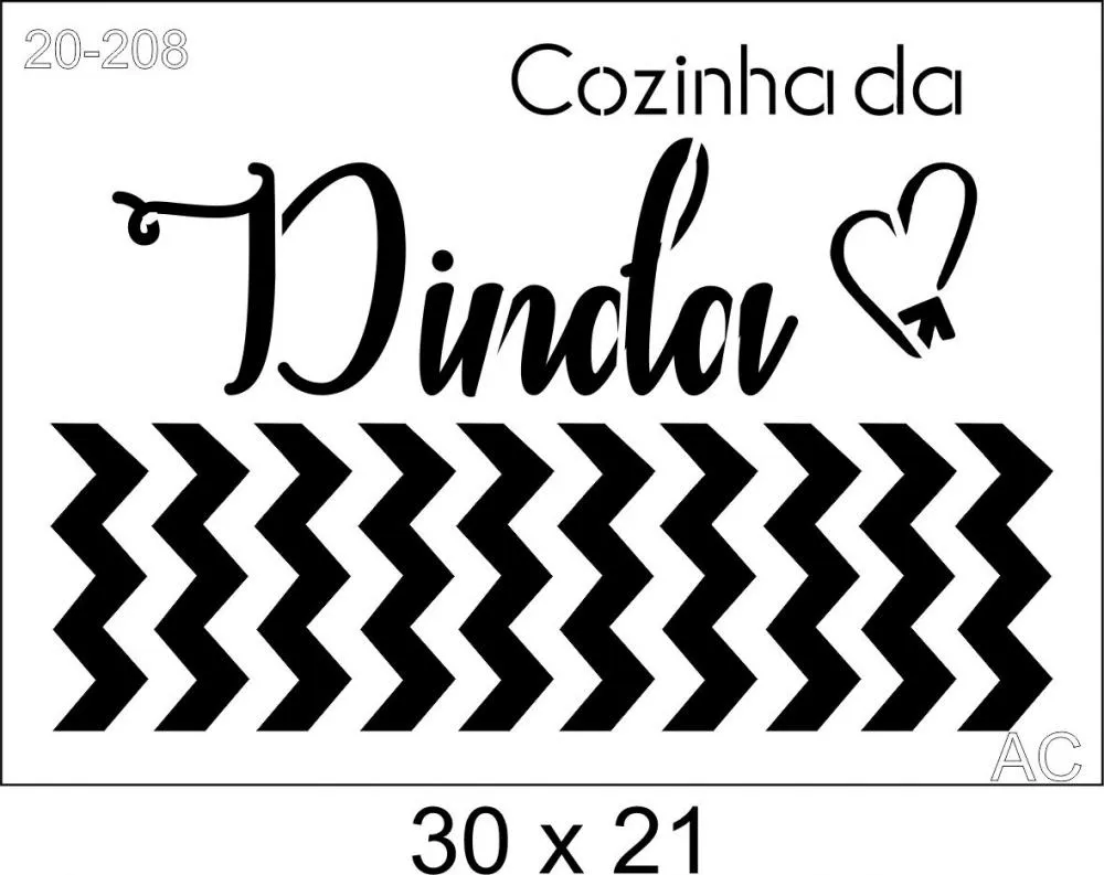 Stencil Dinda 20-208