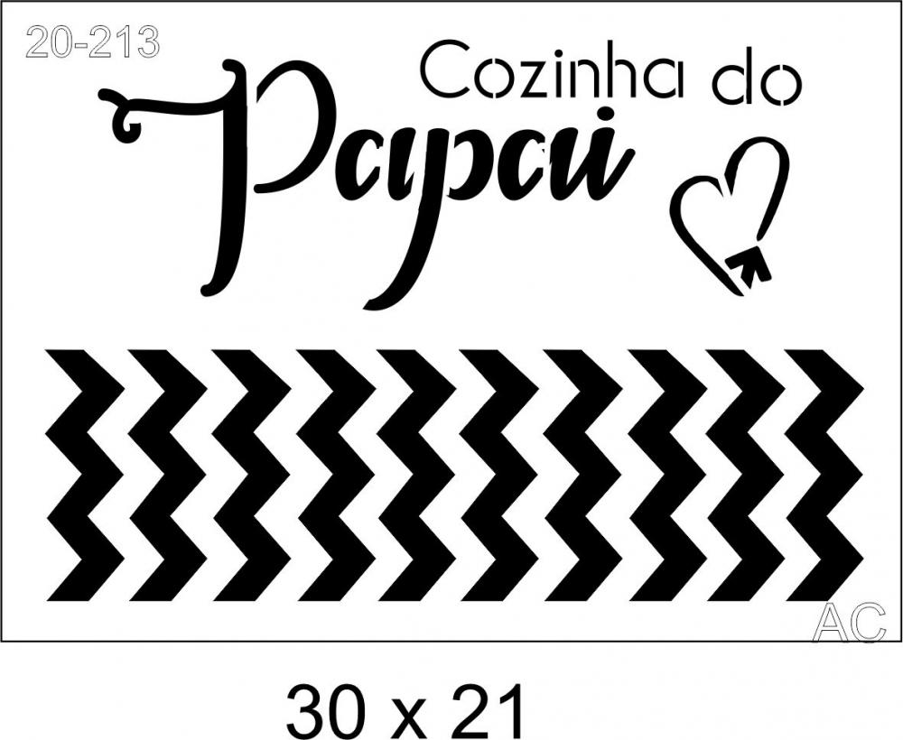 Stencil Cozinha do Papai 20-213