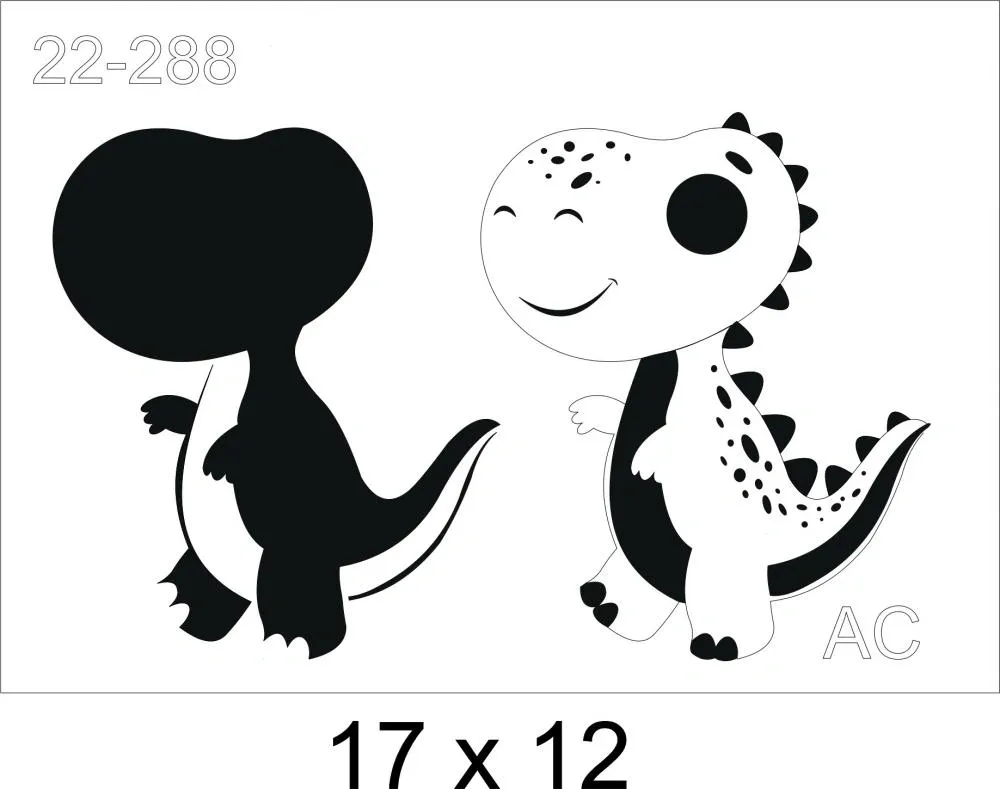 Stencil Dinossauro  Baby 22-288