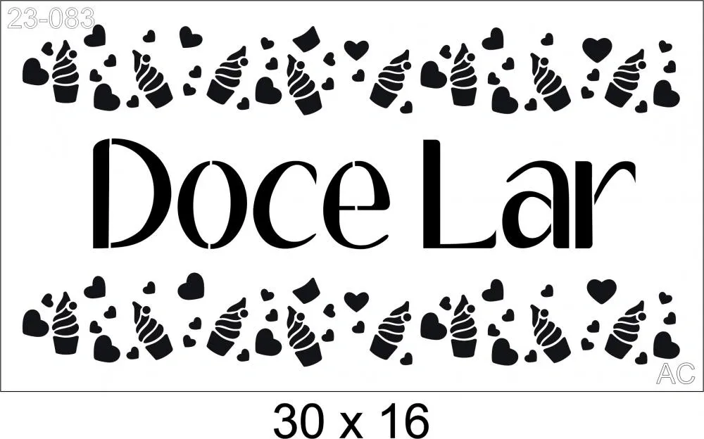 Stencil Doce Lar Ref: 23-083