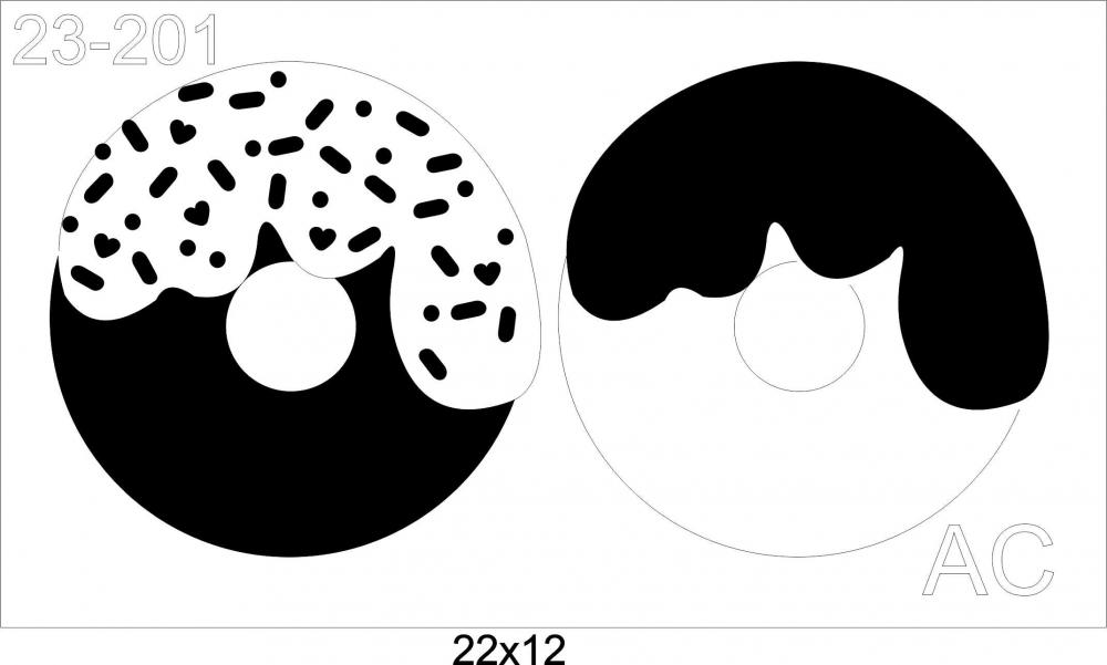Stencil Donut  23-201