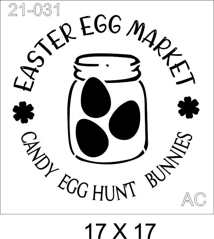 Stencil   Easter Cod 21-031