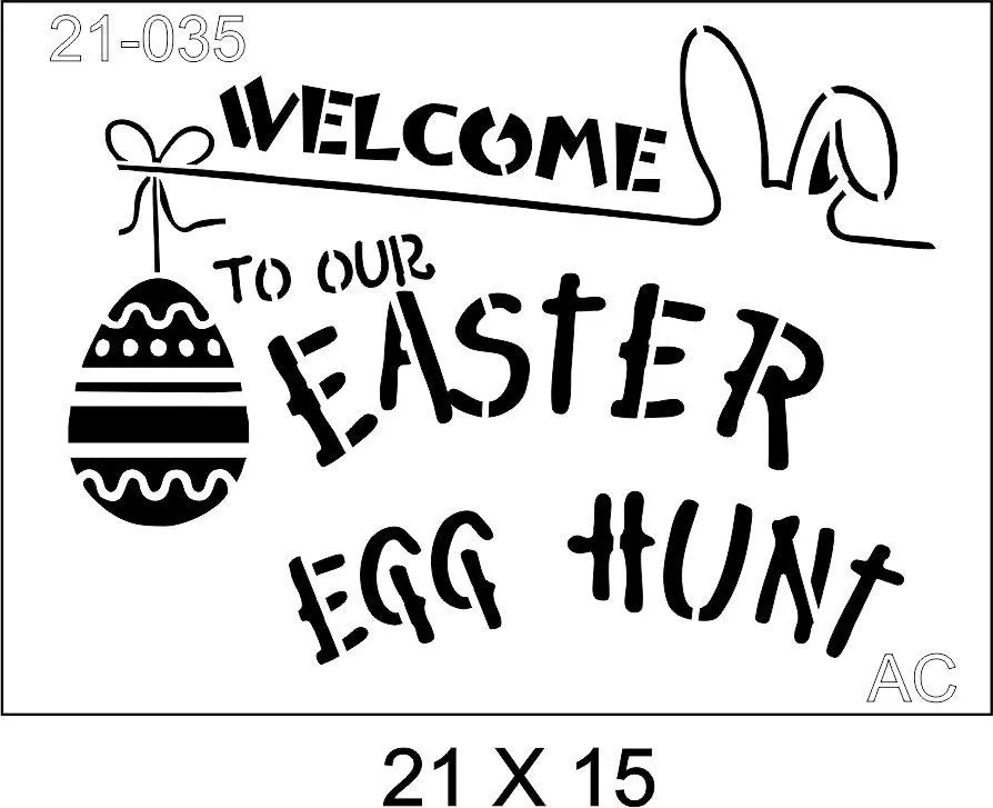 Stencil   Easter Cod 21-035