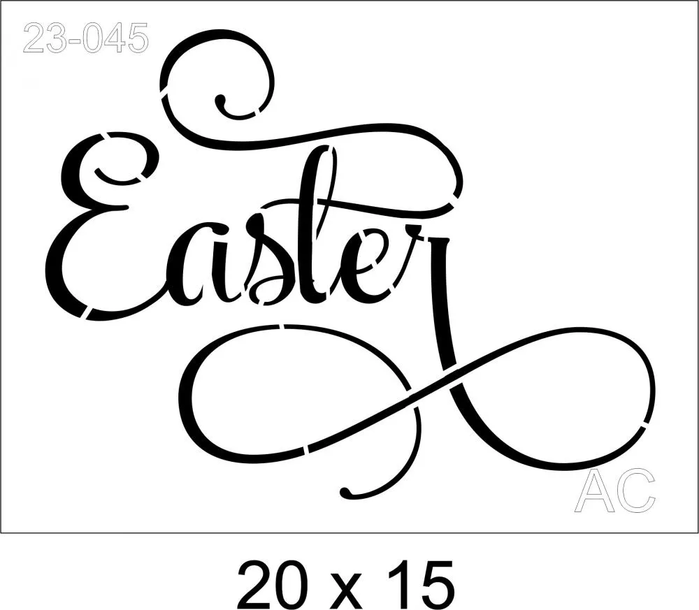 Stencil  Easter Ref: 23-045