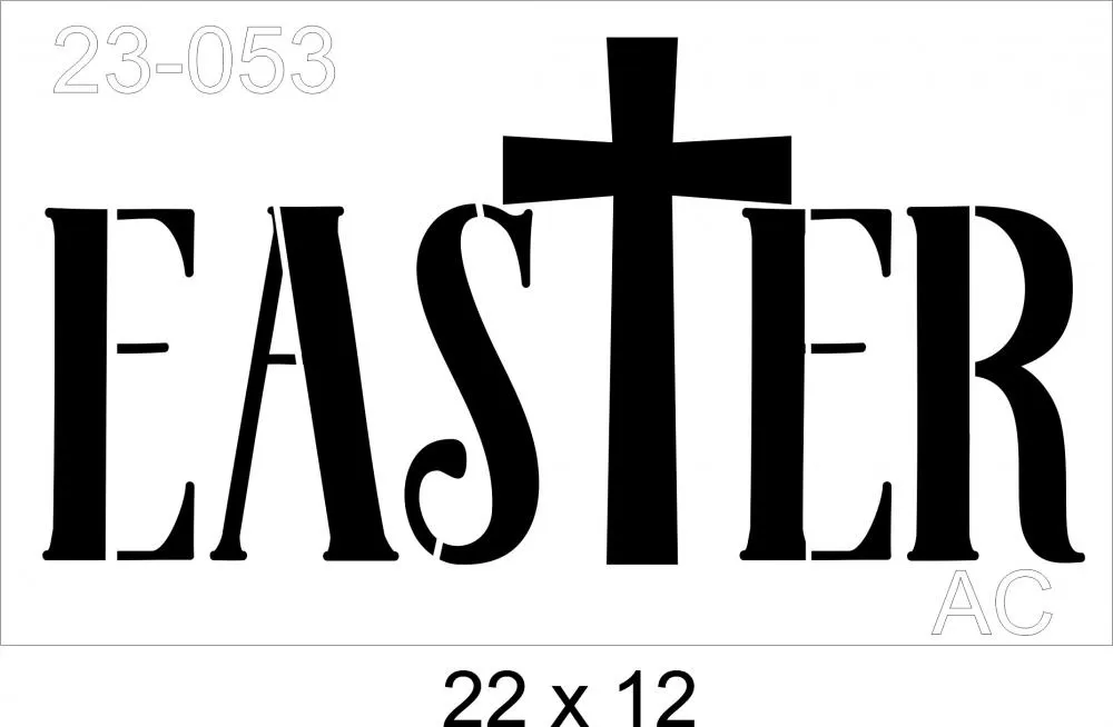 Stencil Easter Ref: 23-053