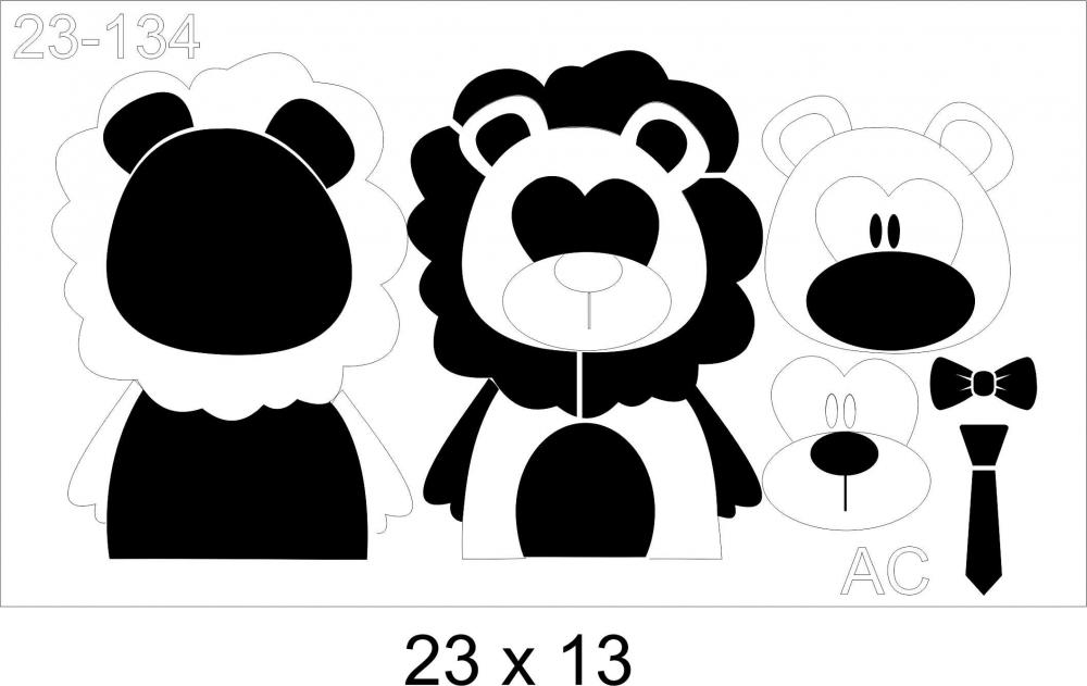 Stencil infantil Leãozinho  23-134