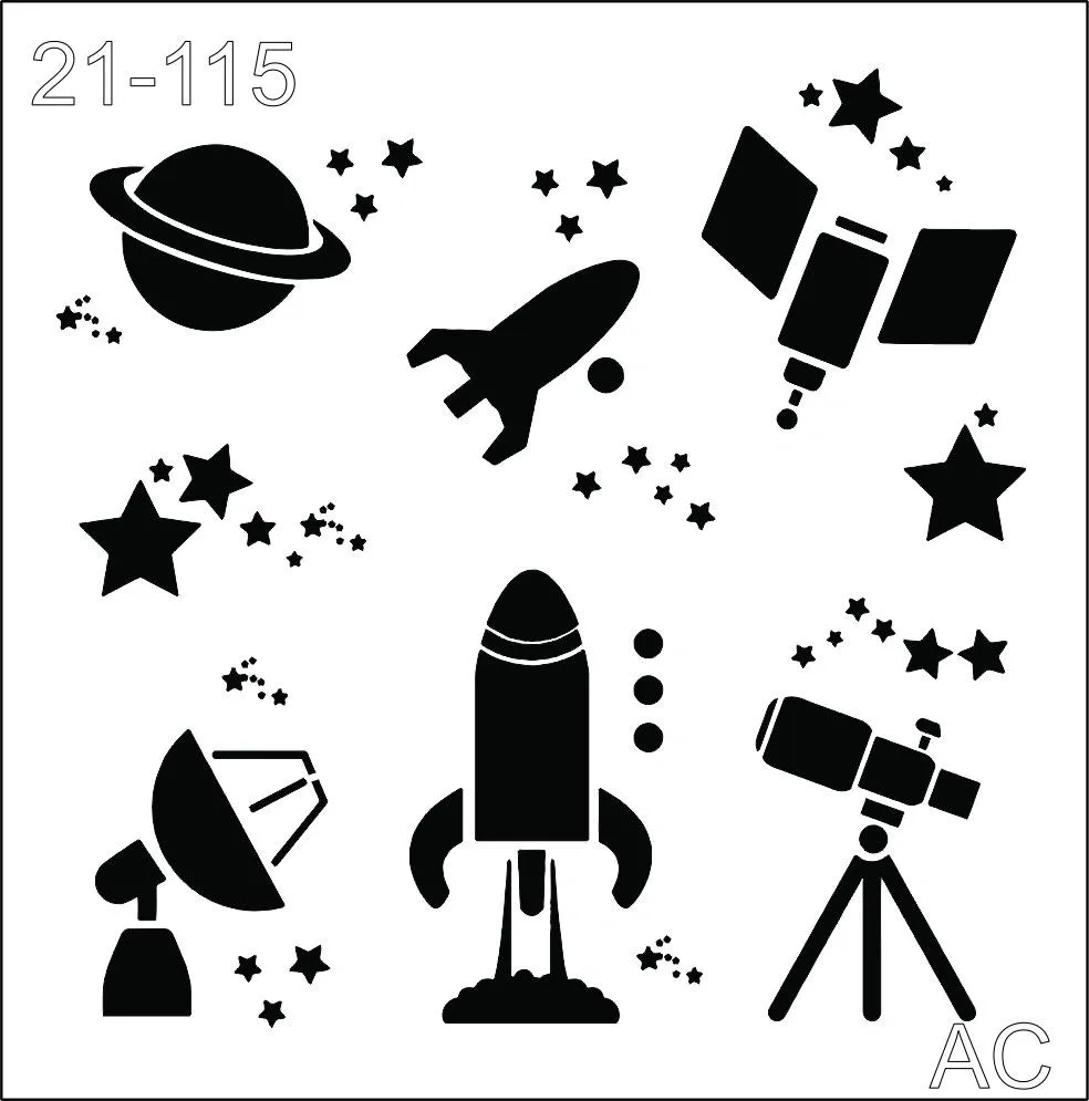Stencil Espacial  21-115