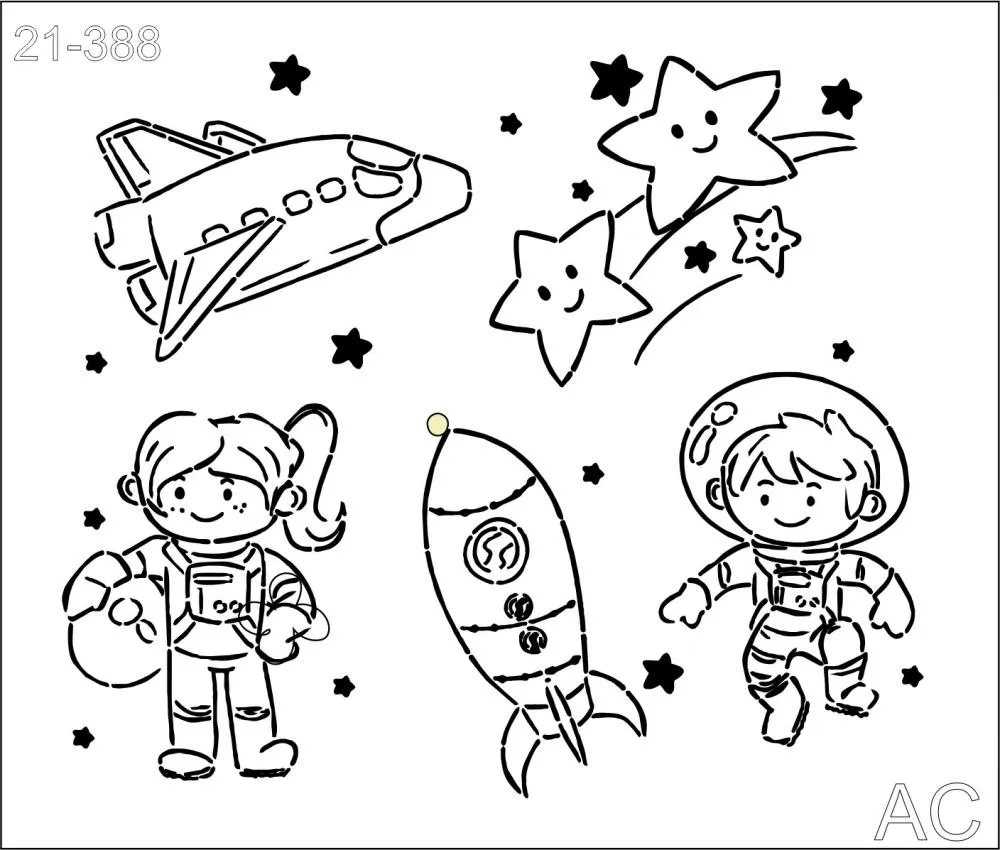 Stencil  Espacial 21-388