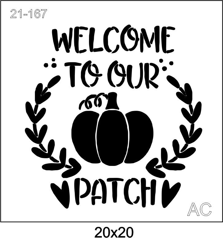 Stencil Welcome To Our21-167